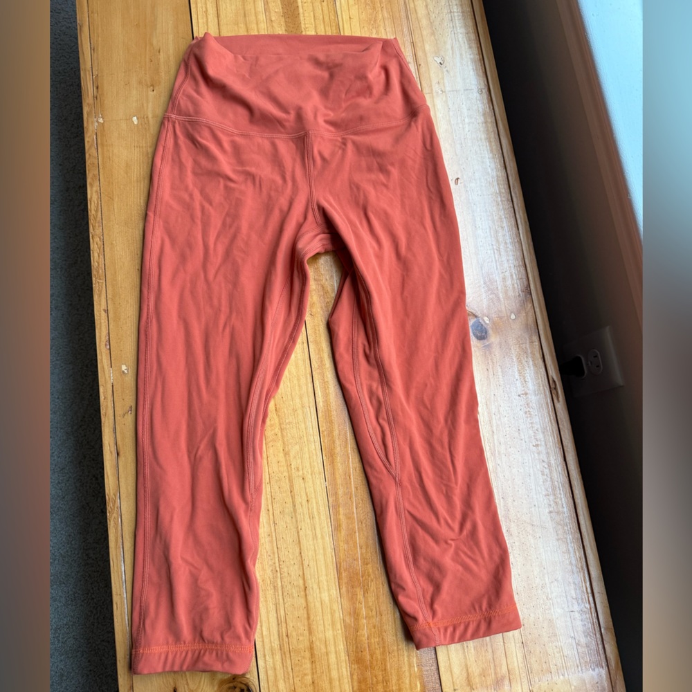 Lululemon Athletica Burnt Orange Align Leggings